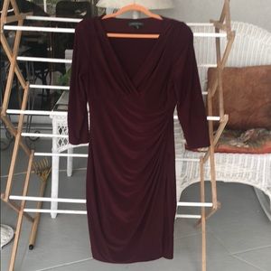 SOLD*****Lauren Ralph Lauren maroon dress
